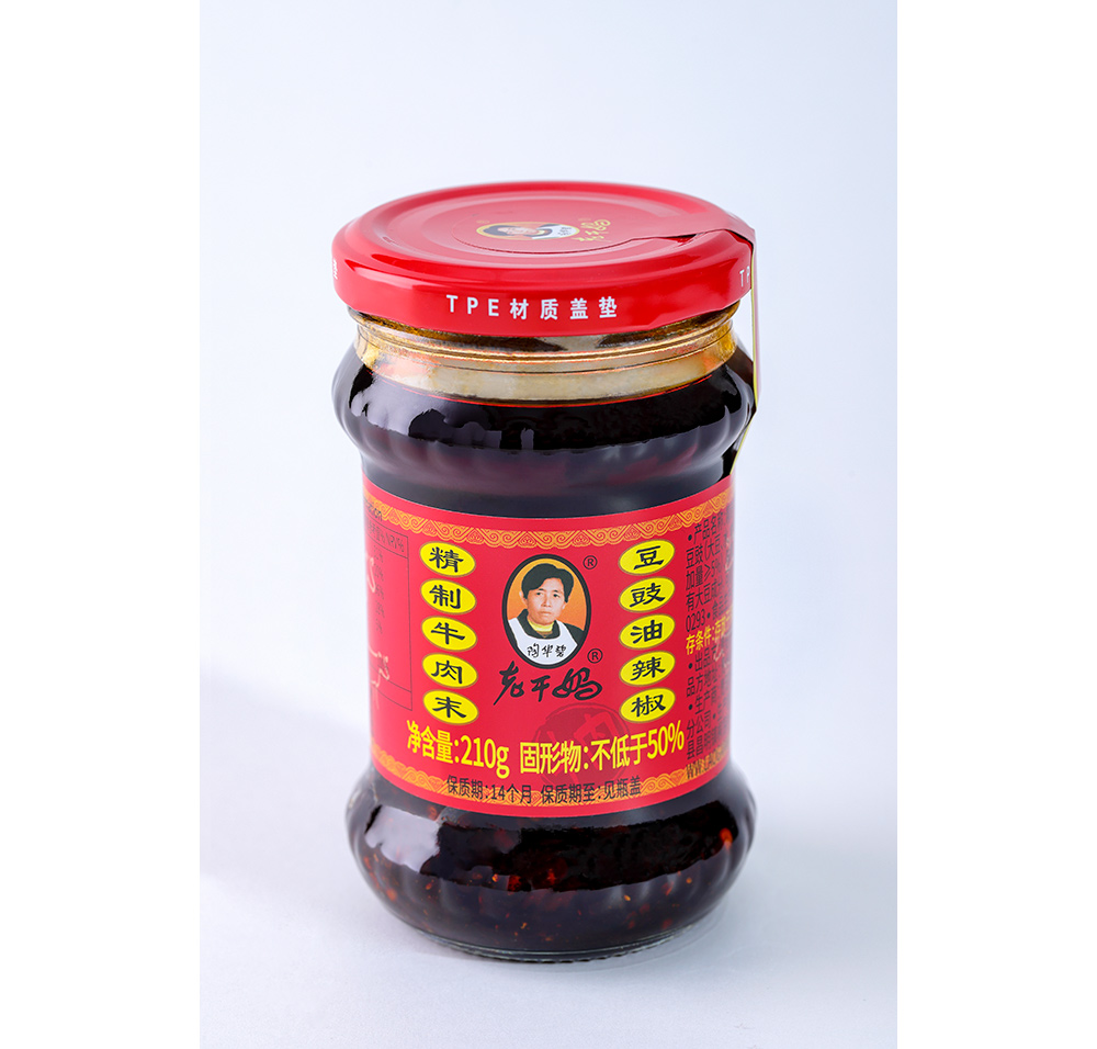 精制牛肉末豆豉油辣椒210g